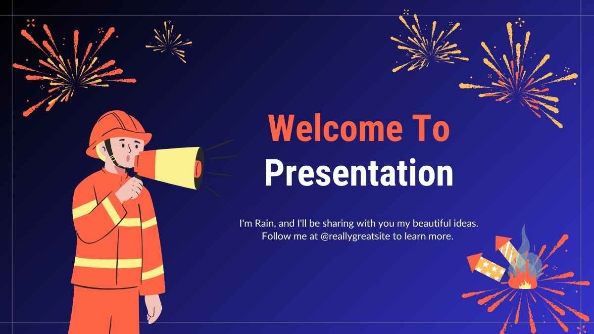 Simple Fireworks Safety Slides - diapositiva 4