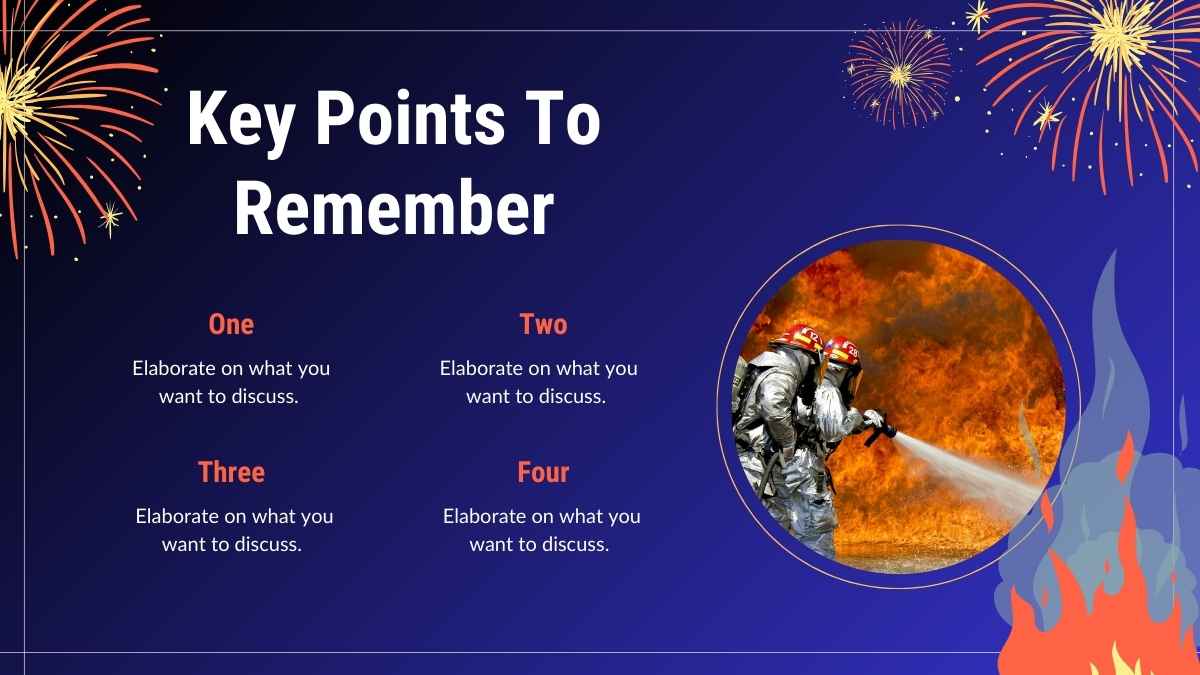 Simple Fireworks Safety Slides - slide 8