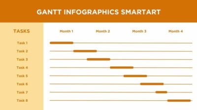 Simple Gantt Infographics SmartArt