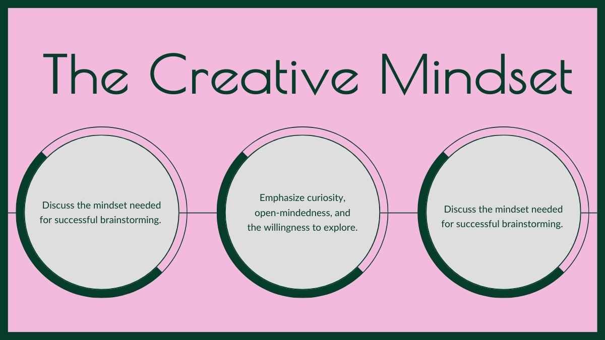 Simple Geometric Pink Brainstorm Slides - slide 14