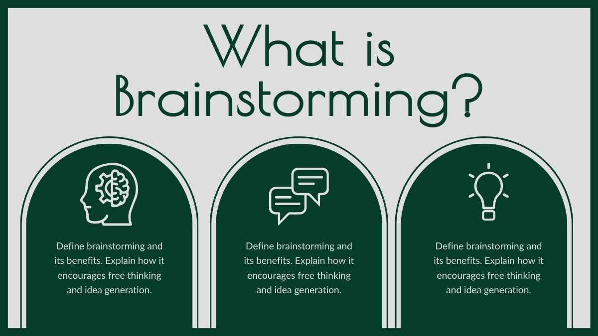 Plantillas Simples Geométricas Rosadas para Lluvia de Ideas - diapositiva 3