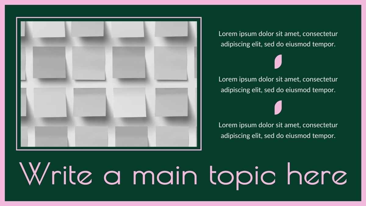 Simple Geometric Pink Brainstorm Slides - slide 4