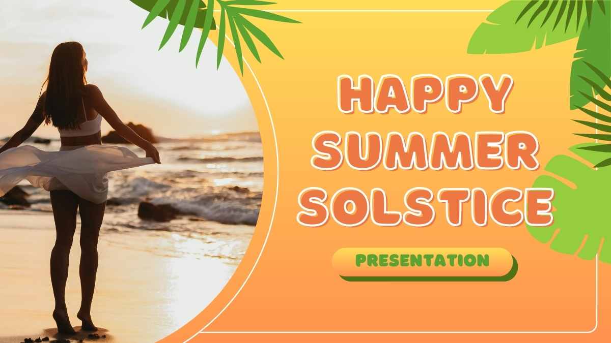 Simple Happy Summer Solstice - slide 1