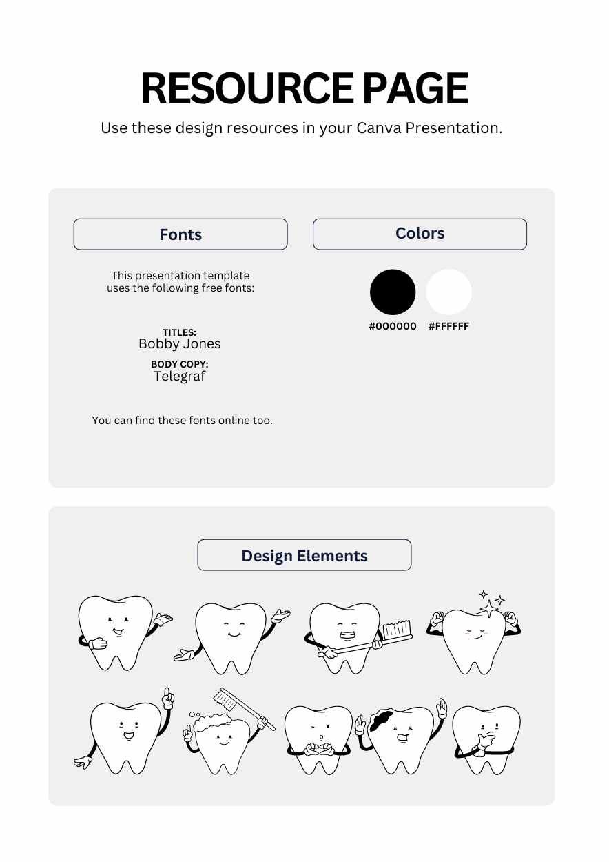 Simple Happy Teeth Coloring Worksheet - slide 2