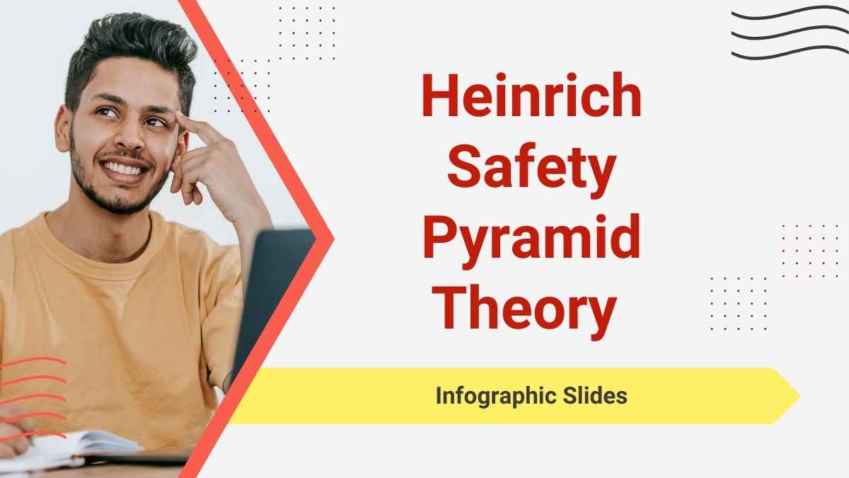 Simple Heinrich Safety Pyramid Theory Infographic Slides - slide 1