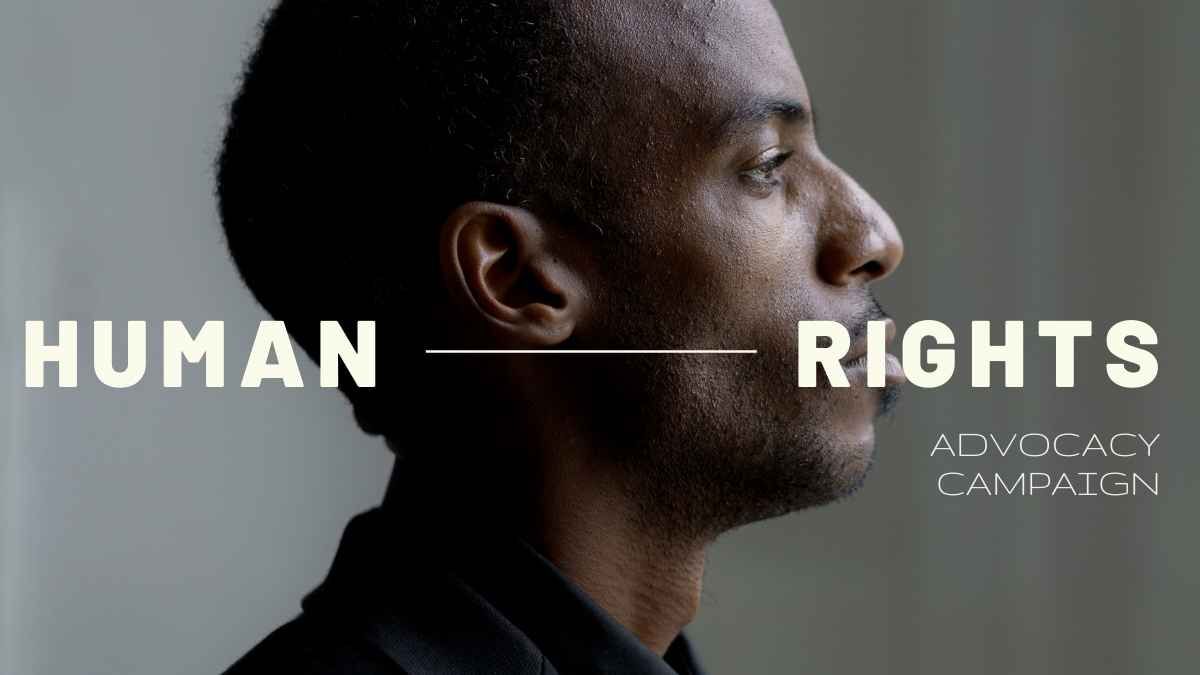 Minimalist Human Rights Advocacy Campaign - diapositiva 2