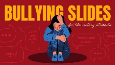 Simple Illustrated Bullying Slides for Elementary Students