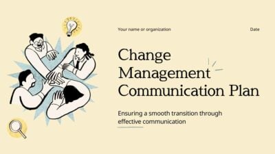 Simple Illustrated Change Management Communication Plan 1