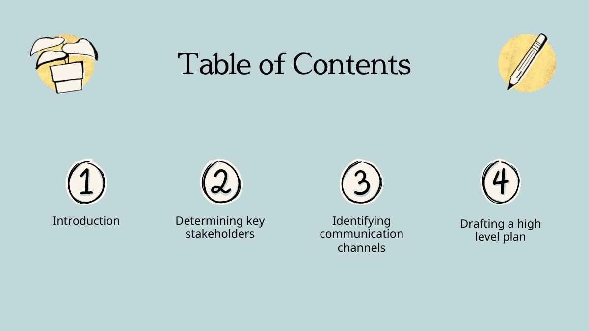 Simple Illustrated Change Management Communication Plan - slide 2