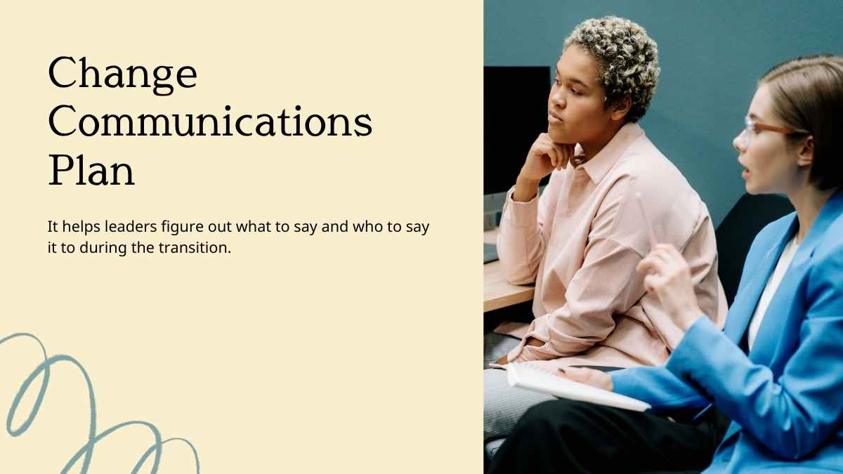 Simple Illustrated Change Management Communication Plan - slide 5