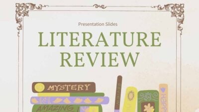 Simple Illustrated Literature Review Slides