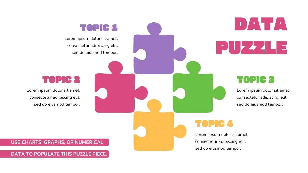 Simple Illustrated Puzzle Infographics - slide 11