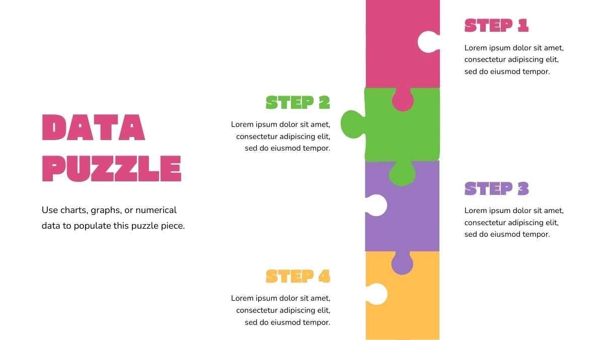 Simple Illustrated Puzzle Infographics - slide 8