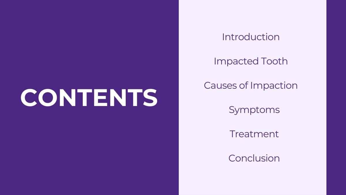 Simple Impacted Wisdom Teeth Slides - diapositiva 2