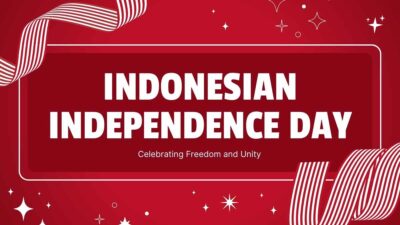 シンプルなインドネシア独立記念日