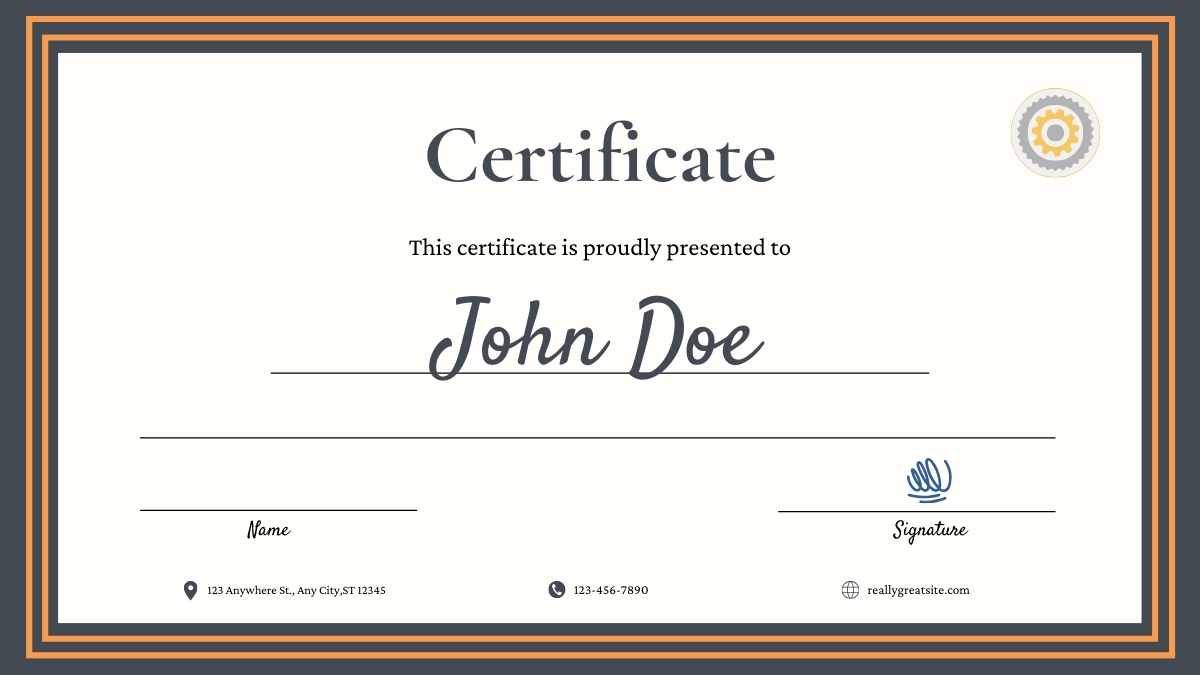 Simple Industrial Training Certificate - diapositiva 11