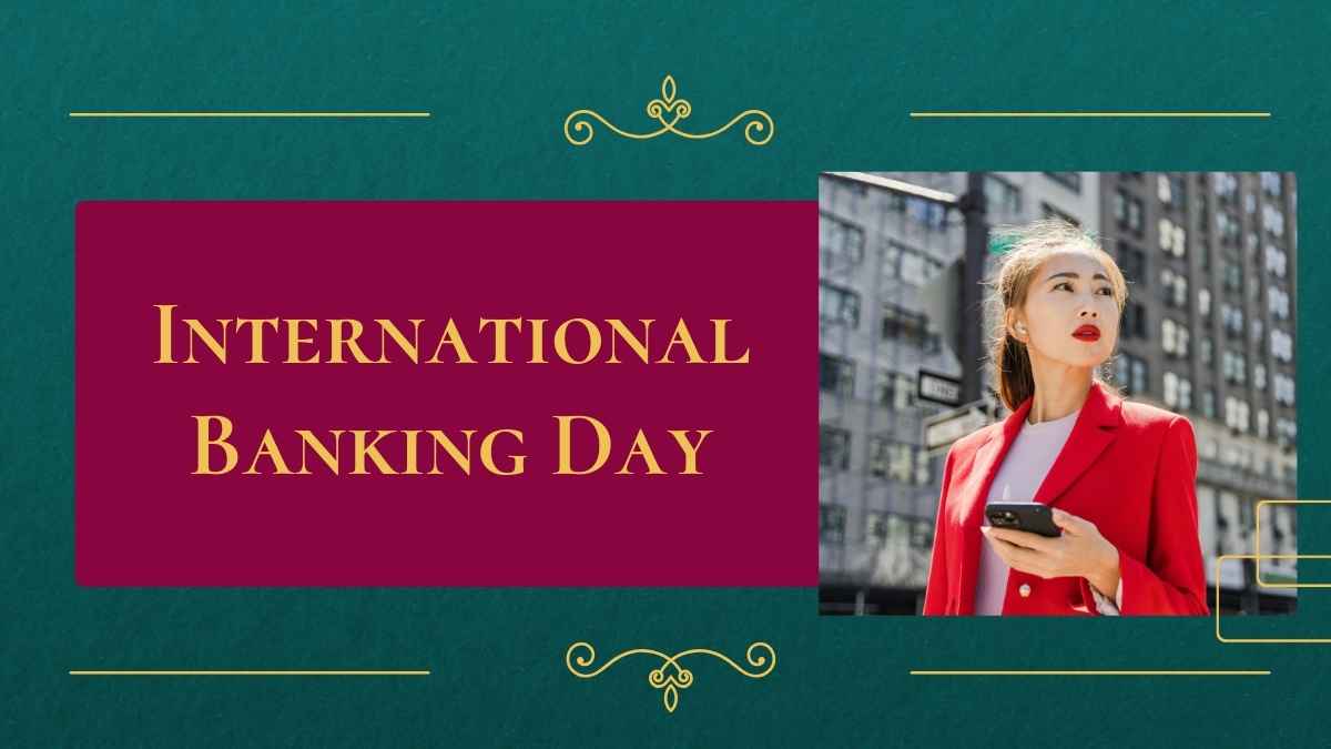 Simple International Banking Day Slides - slide 1