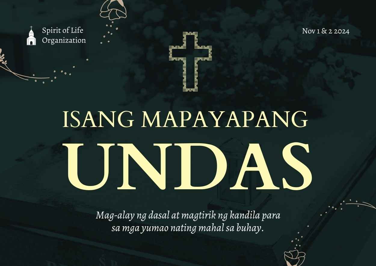 Simple Isang Mapayapang Undas Poster - slide 2