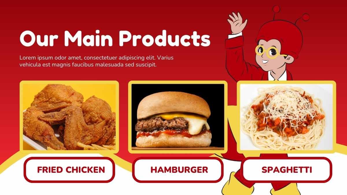 Simple Jollibee Aesthetic Background Slides - slide 4