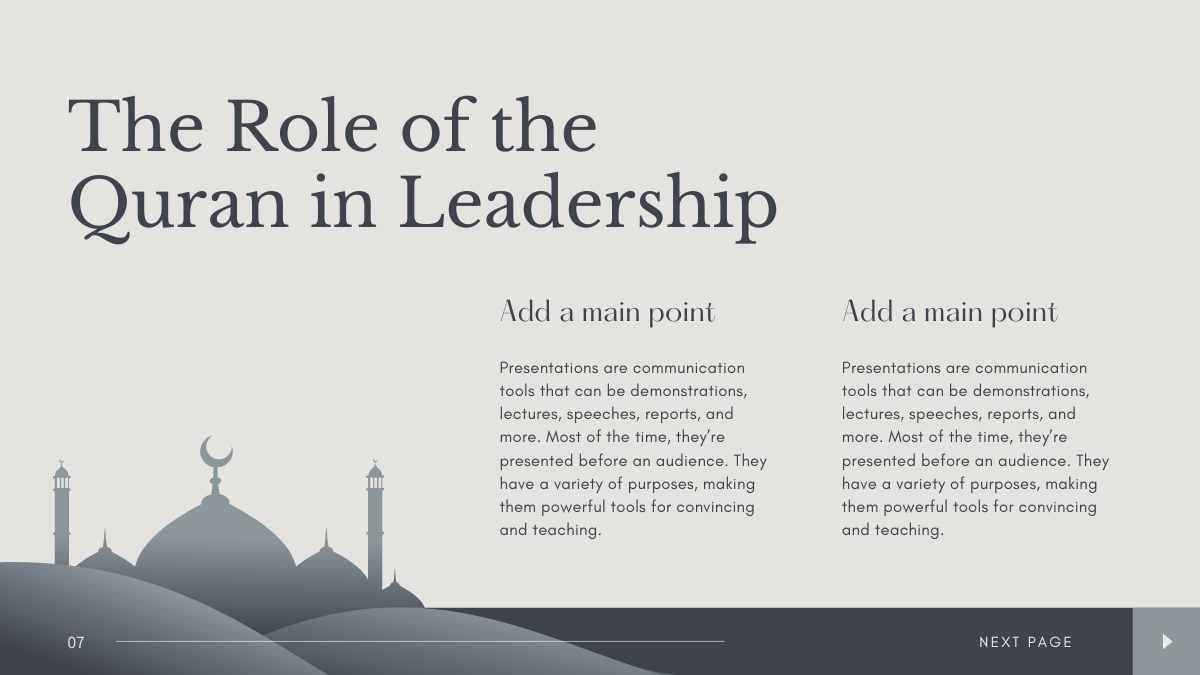 Leadership In Islam Slides - slide 7