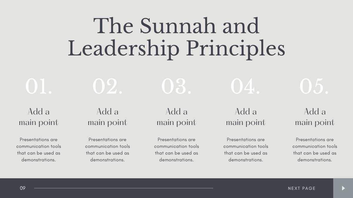 Leadership In Islam Slides - slide 9