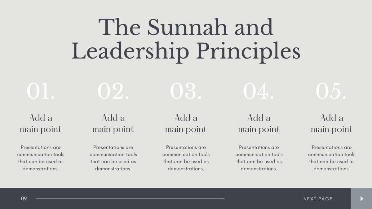 Simple Leadership In Islam Slides - slide 9