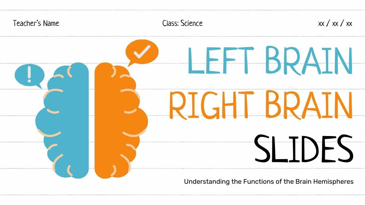 Simple Left Brain Right Brain Slides - slide 1