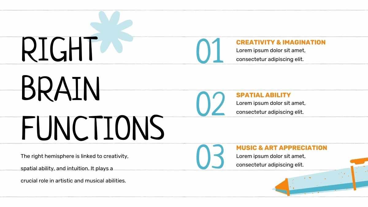 Simple Left Brain Right Brain Slides - diapositiva 6