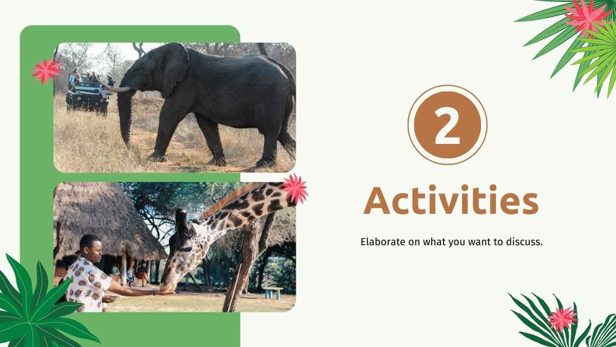 Simple Let’s Go On a Safari Background Slides - slide 7