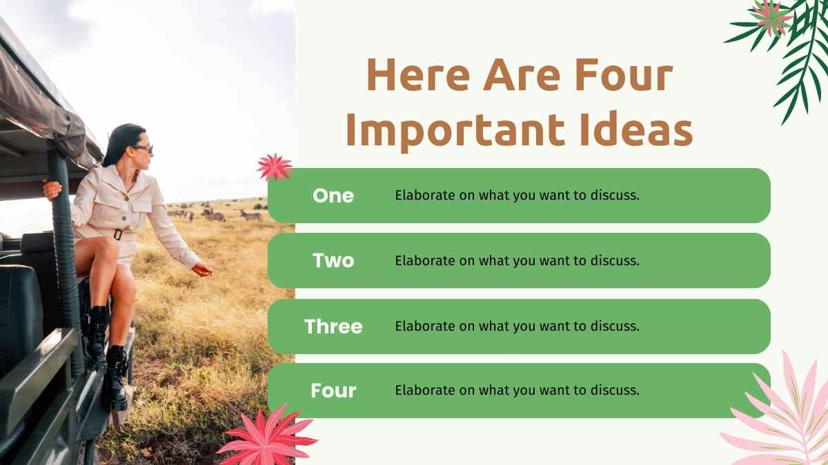 Simple Let’s Go On a Safari Background Slides - slide 8