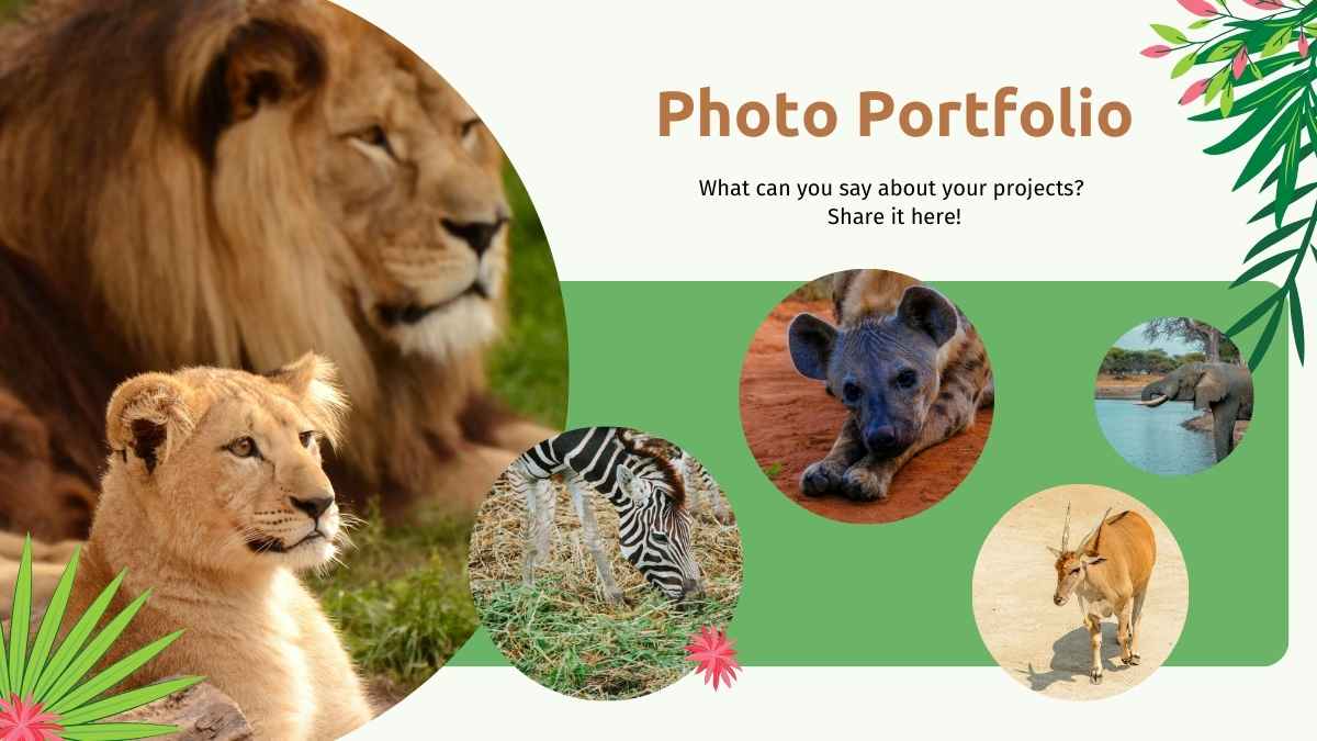 Simple Let’s Go On a Safari Background Slides - slide 9