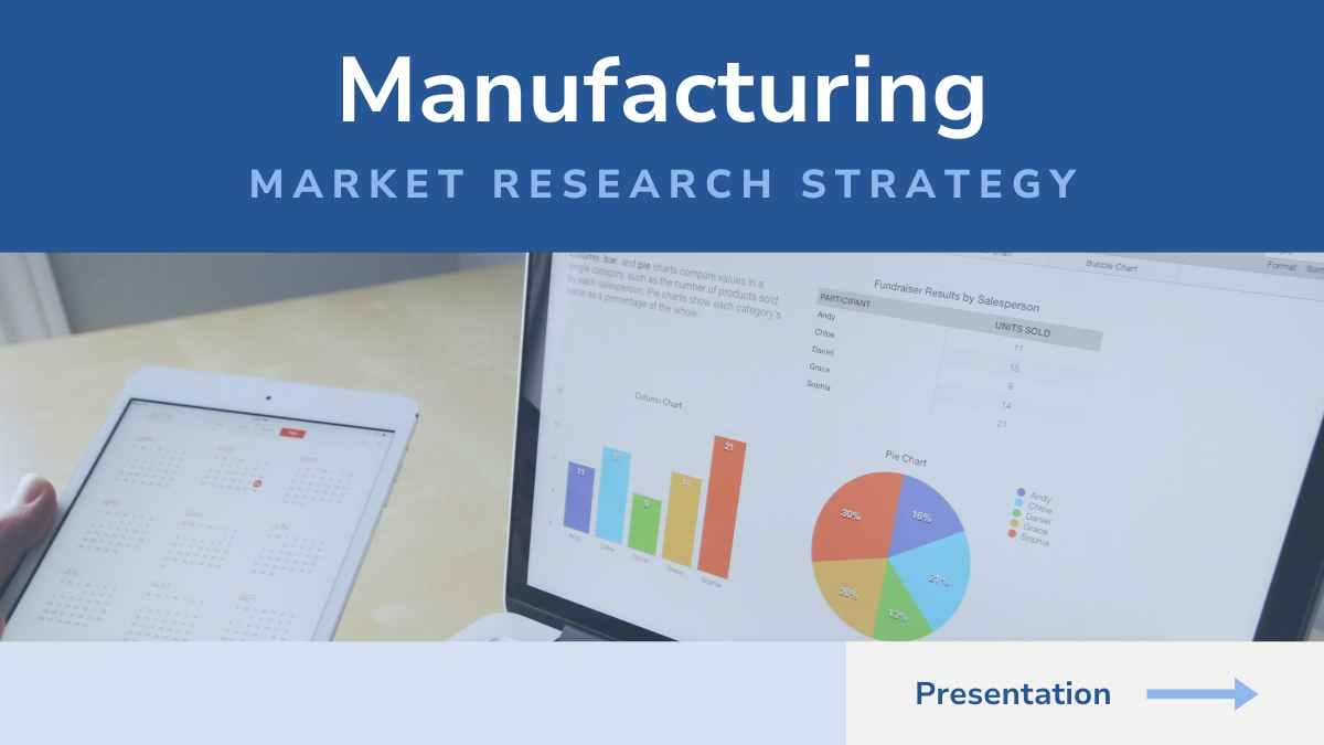 Simple Manufacturing Market Research Strategy Slides - slide 1