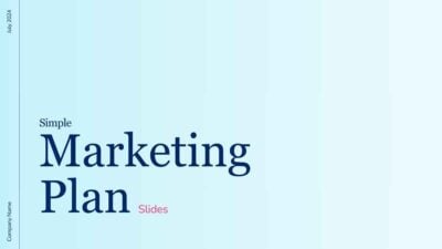 Simple Marketing Plan Slides