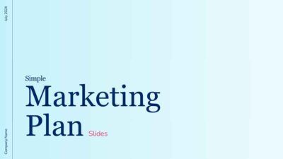 Simple Marketing Plan Slides