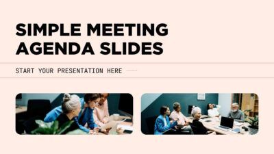 Simple Meeting Agenda Slides