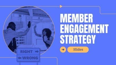 Simple Member Engagement Strategy Slides