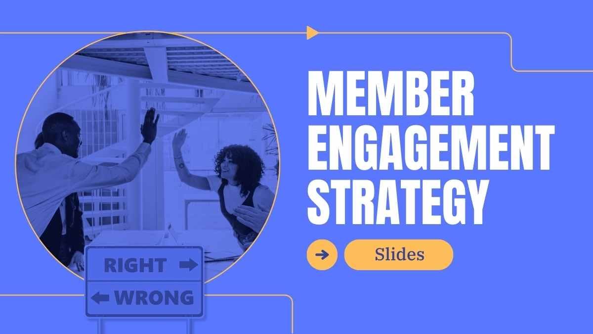 Simple Member Engagement Strategy Slides - slide 1