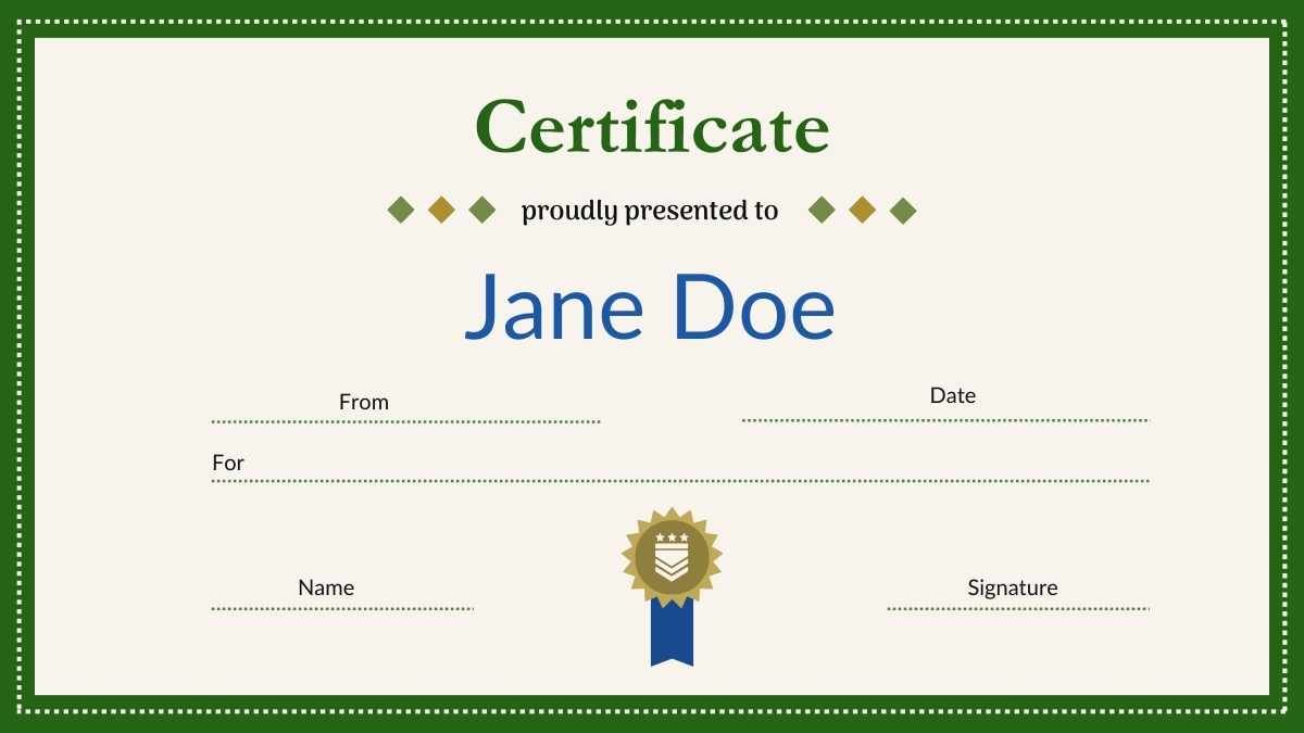 Simple Military Certificates Of Achievement - diapositiva 12