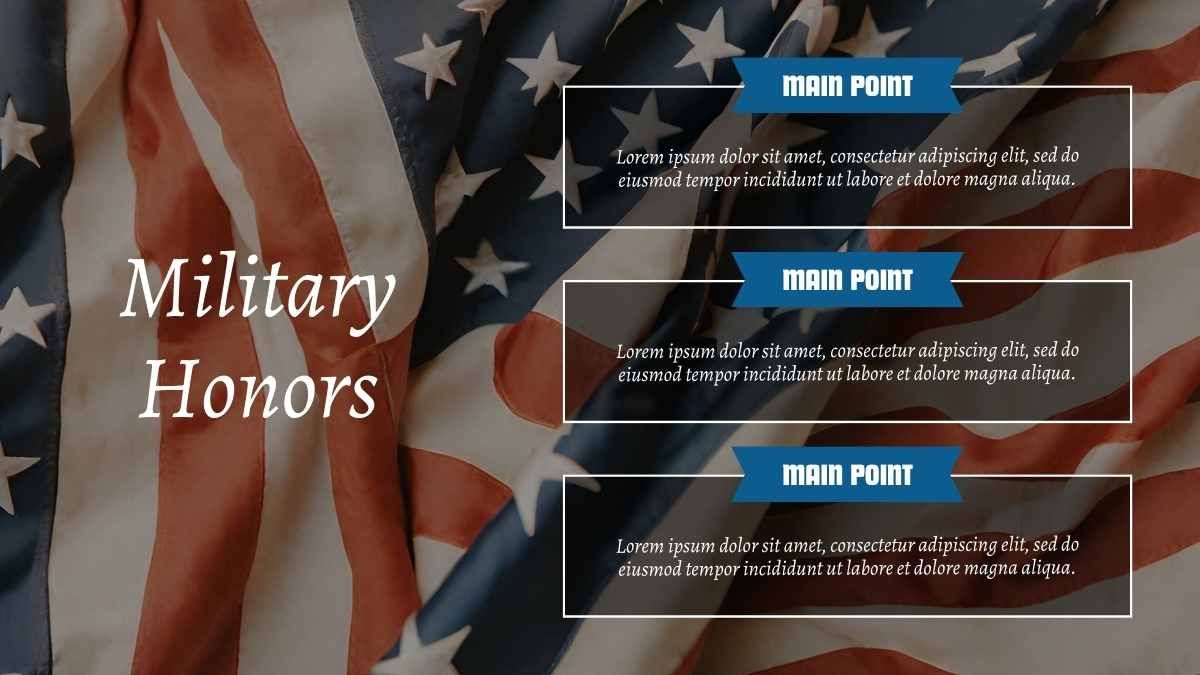 Simple Military Funeral Flag Background - slide 12