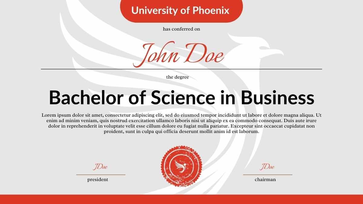 Simple Modern University of Phoenix Diploma Slides - diapositiva 11