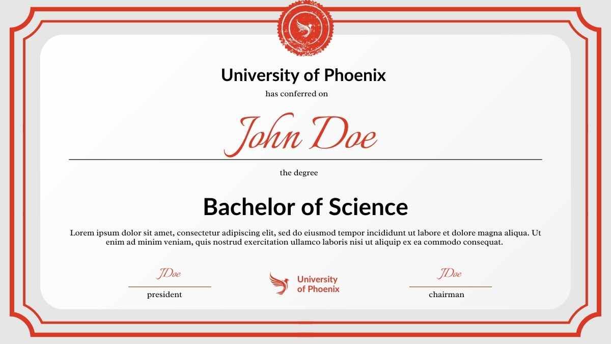 Simple Modern University of Phoenix Diploma Slides - diapositiva 12