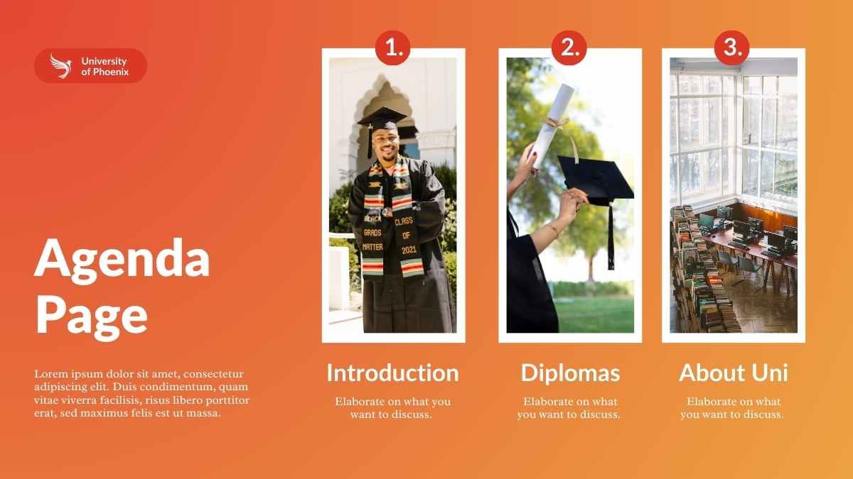 Simple Modern University of Phoenix Diploma Slides - diapositiva 2