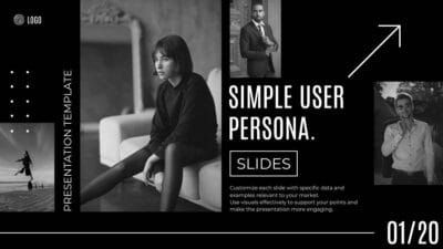 Simple Modern User Persona Slides