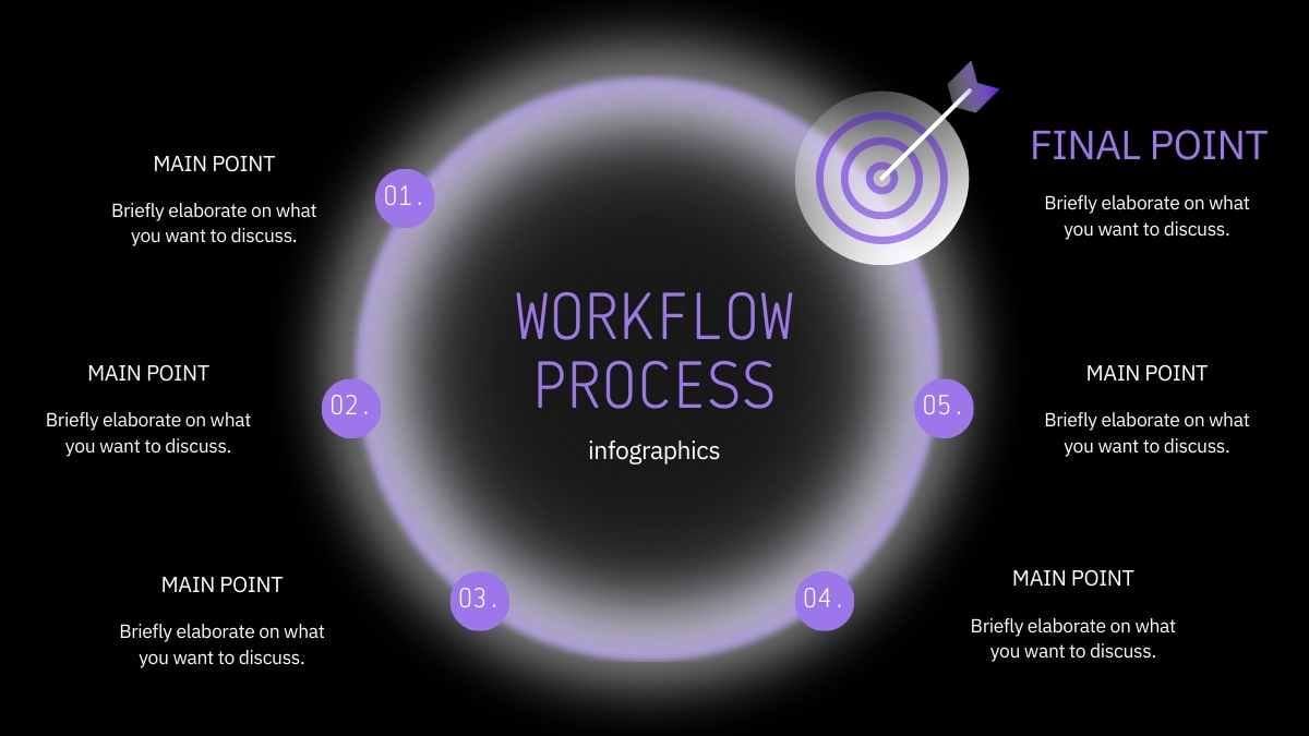 Simple Modern Workflow Process Infographics - slide 1