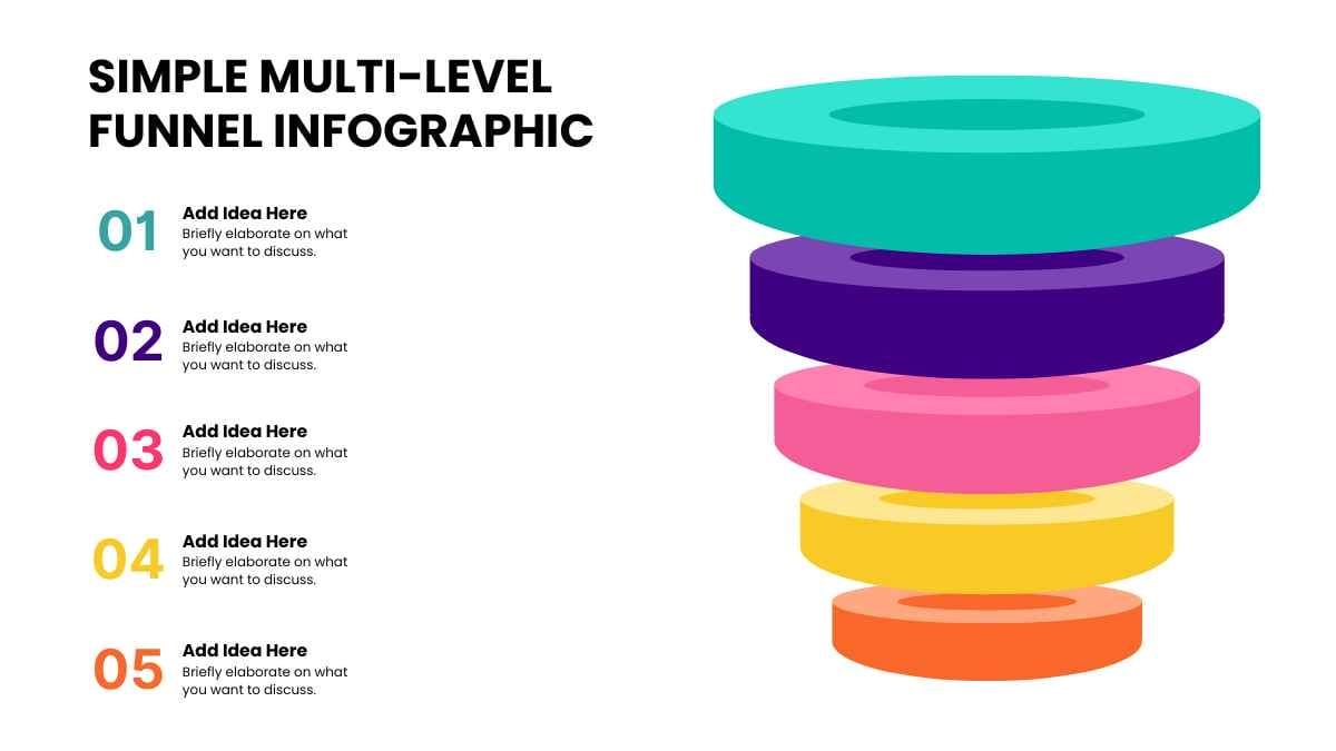 Simple Multi-level Funnel Infographic - slide 2