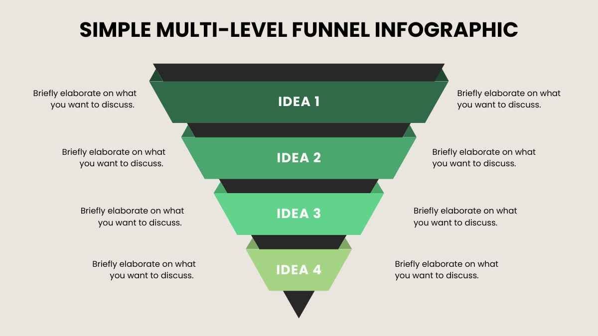 Simple Multi-level Funnel Infographic - diapositiva 3