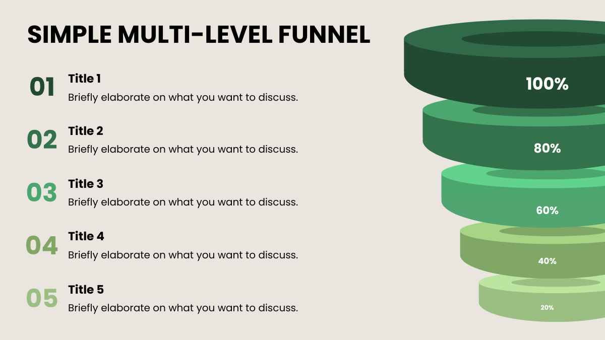 Simple Multi-level Funnel Infographic - slide 4