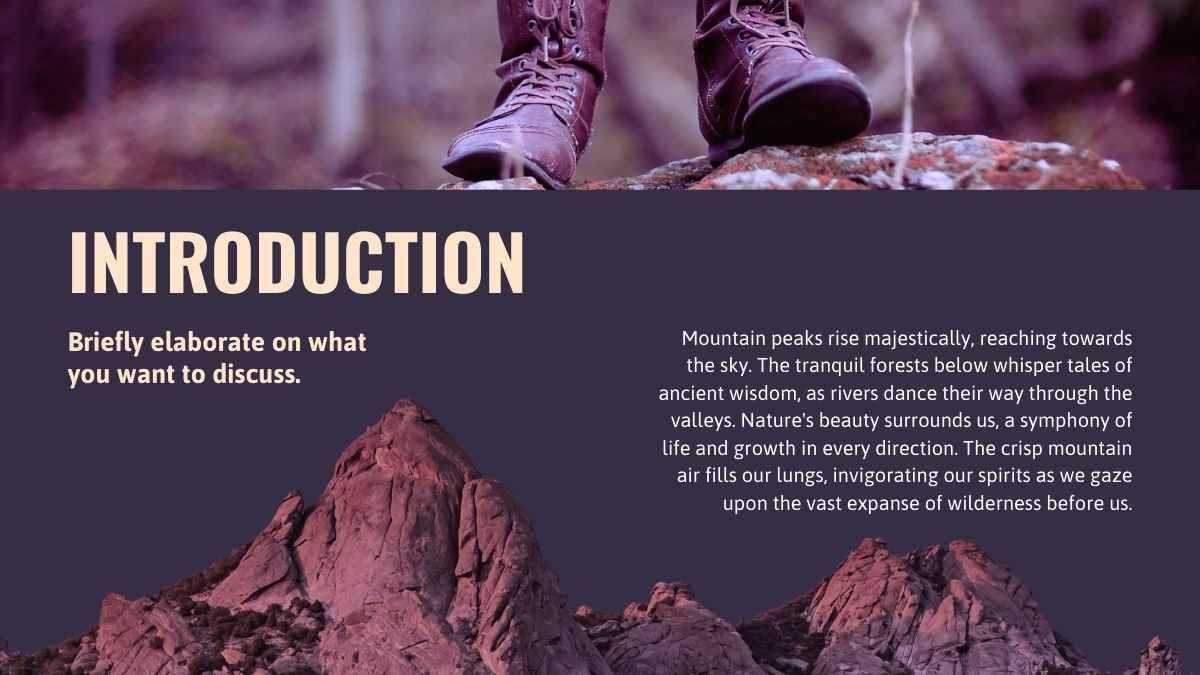 Simple Nature Mountain Background Slides - slide 4