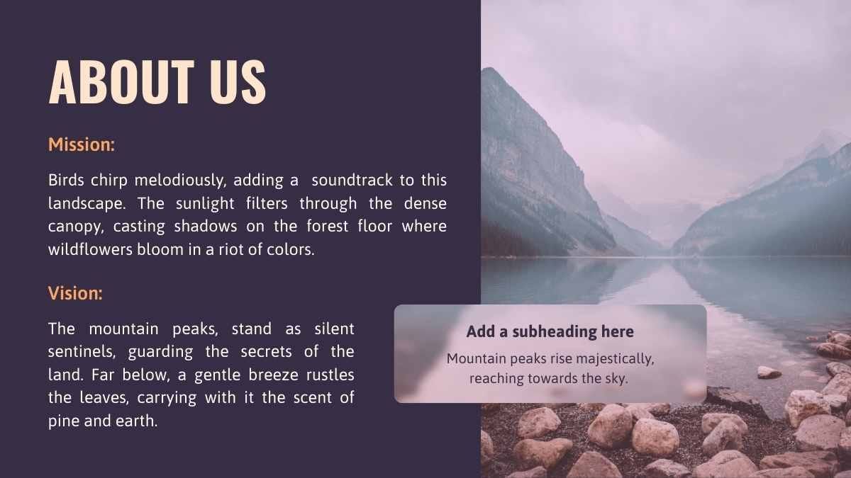 Simple Nature Mountain Background Slides - slide 6