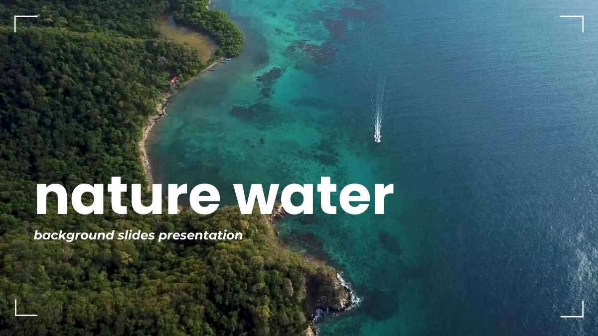 Simple Nature Water Background Slides - slide 1